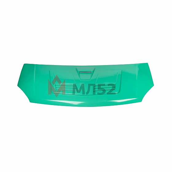 Капот для а/м Газель Некст пластиковый с воздухосборником в цвет (зеленый Кипр)