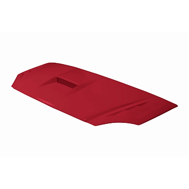 Капот для а/м Газель 3302 пластик (нового образца) "Суб." (красный Мальва) с воздухозаборником