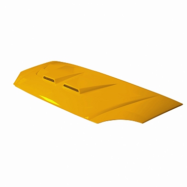 Капот для а/м Газель, Газель Бизнес пластик "Фрилансер" (желтый) с воздухозаборником