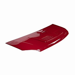 Капот для а/м Газель Некст пластиковый с воздухосборником в цвет (красный Чили)