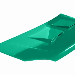 Капот для а/м Газель Некст зеленый (Кипр) с воздухозаборником