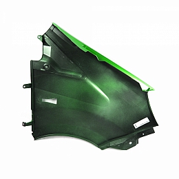 Крыло для а/м Газель Некст переднее левое зеленое Лайм окрашенное (пластиковое литье)