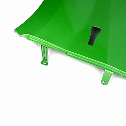 Крыло для а/м Газель Некст переднее левое зеленое Лайм окрашенное (пластиковое литье)