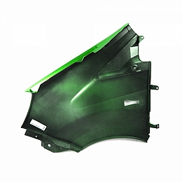 Крыло для а/м Газель Некст переднее правое зеленое Лайм окрашенное (пластиковое литье)