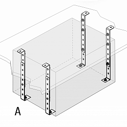 Кронштейн инструментального ящика LAGO тип A для 400-500 мм (комплект)